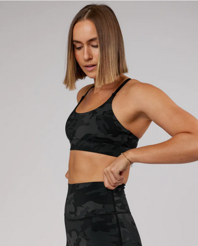 Elixir Sports Bra (Black Camo)