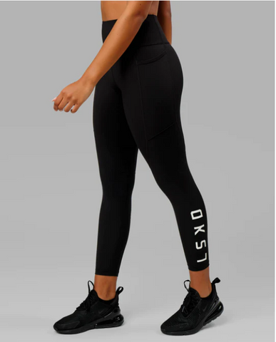 Rep 7/8 Legging (Black-White)